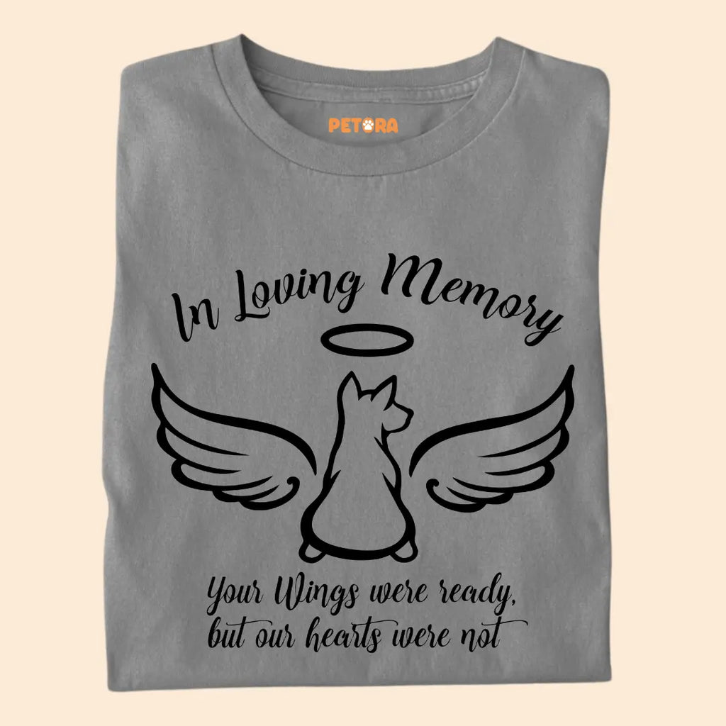In Loving Memory – Pet Loss Tribute Premium Cotton T-Shirt for Dog Lovers