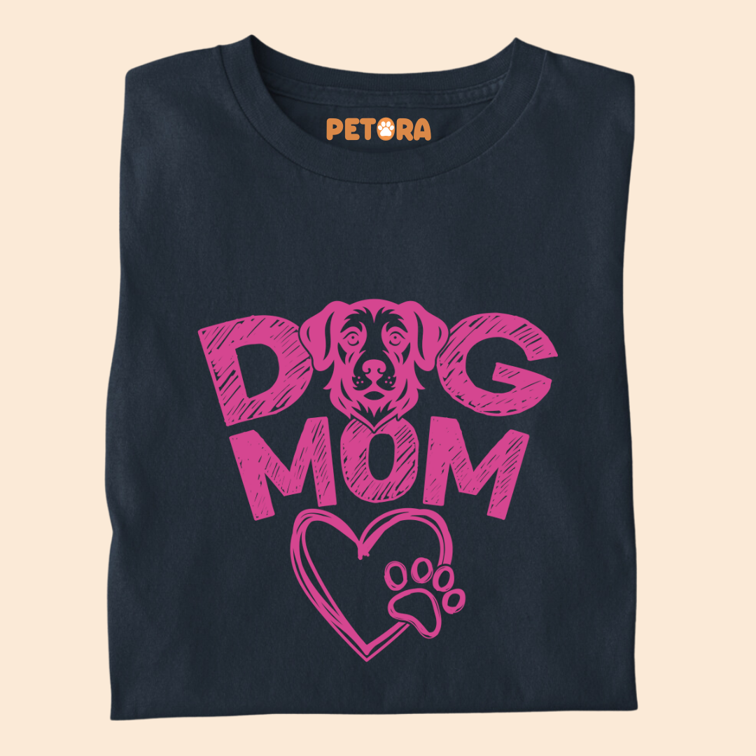 Dog Mom Heart Premium T-shirt for Women