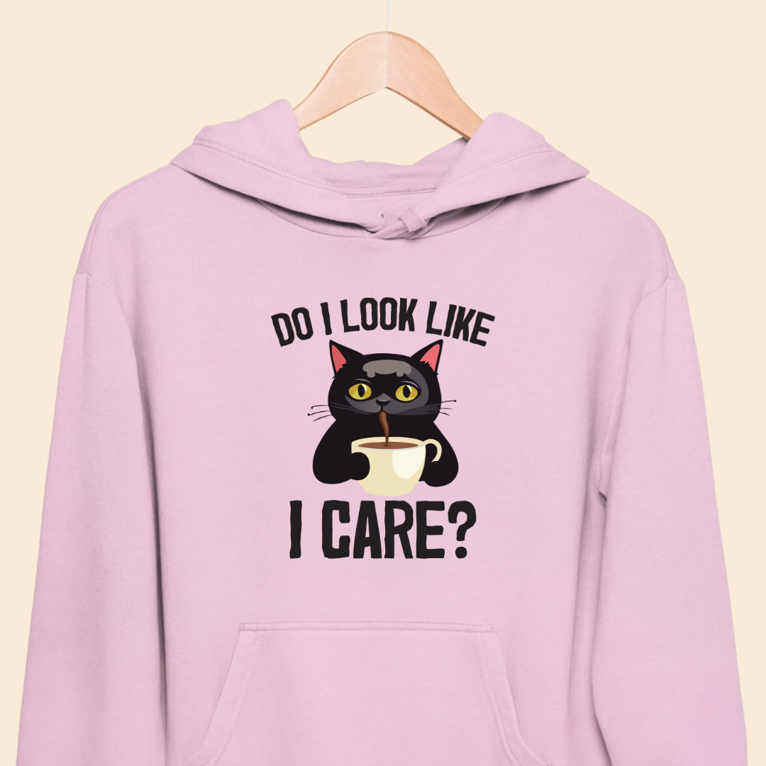 Do I Look Like I Care? - Premium Unisex Hoodie for Cat Lovers