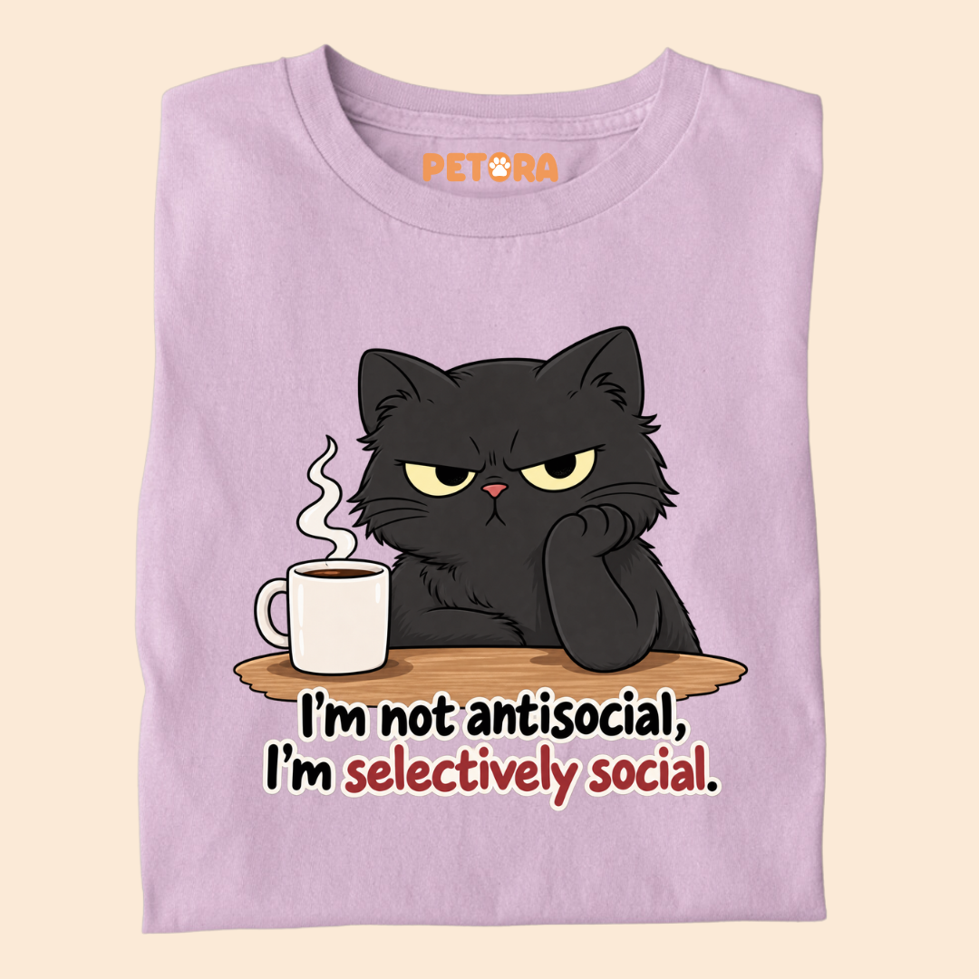 I’m Not Antisocial I’m Selectively Social T-Shirt