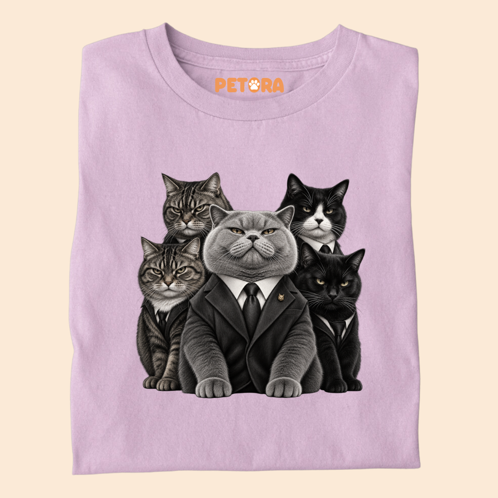 Cat Mafia Suits T-Shirt