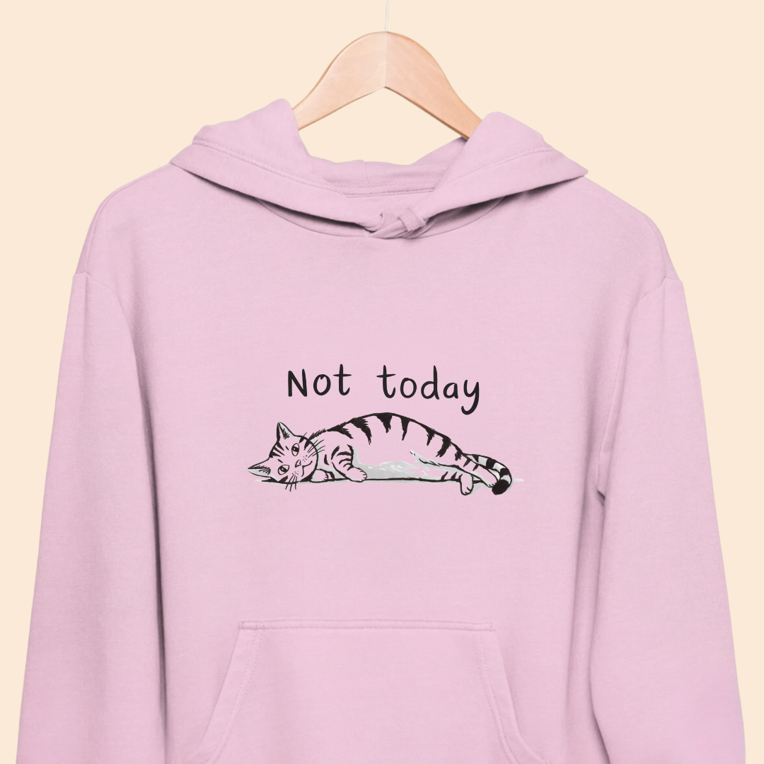 Not Today - Lazy Cat - Premium Unisex Hoodie  for Pet Lovers