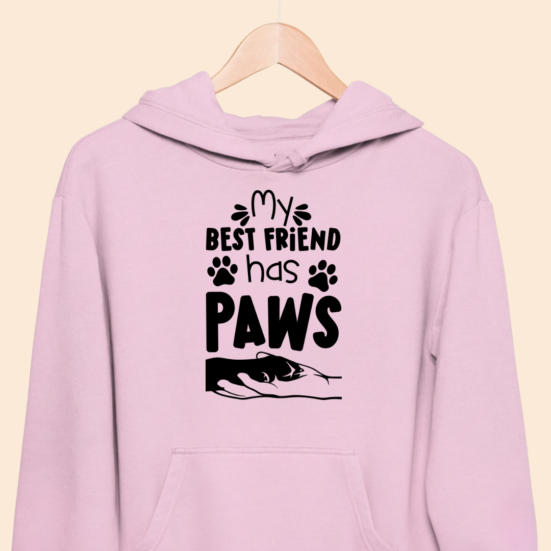 My Best Friend Has Paws - Cute Pet Lover Premium Unisex Hoodie