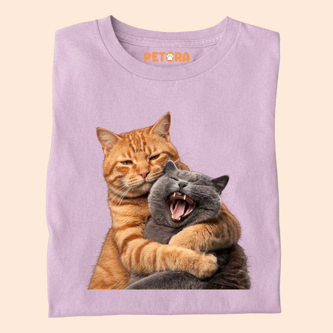 Cat Fight with Smile T Shirt