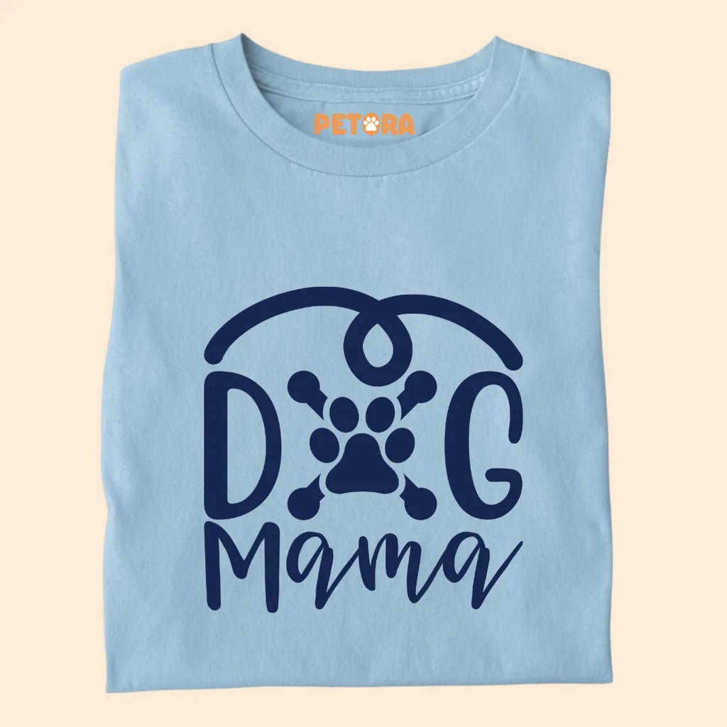 Dog Mama Paw Silhouette Premium T-shirt