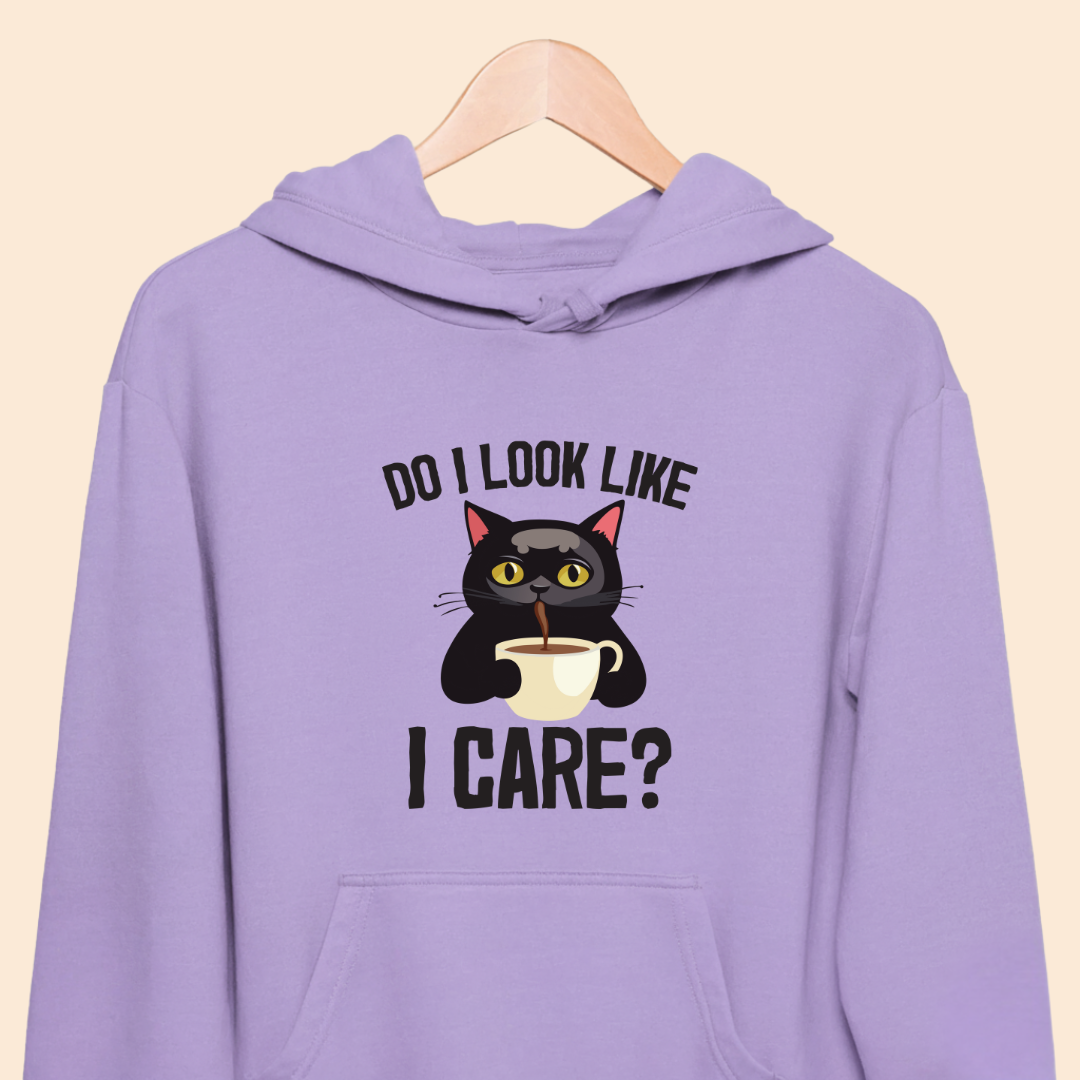 Do I Look Like I Care? - Premium Unisex Hoodie for Cat Lovers