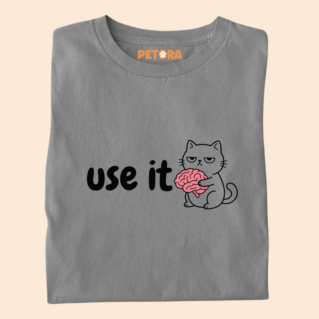 Use It Funny Brain Cat T-Shirt