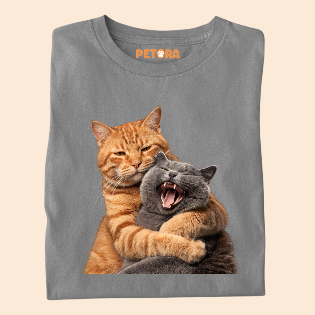 Cat Fight with Smile T Shirt