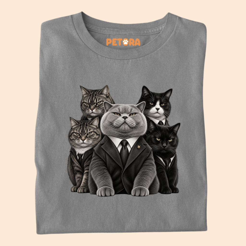 Cat Mafia Suits T-Shirt
