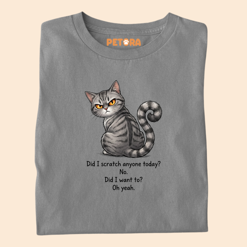 Did I Scratch Anyone Today Cat T-Shirt