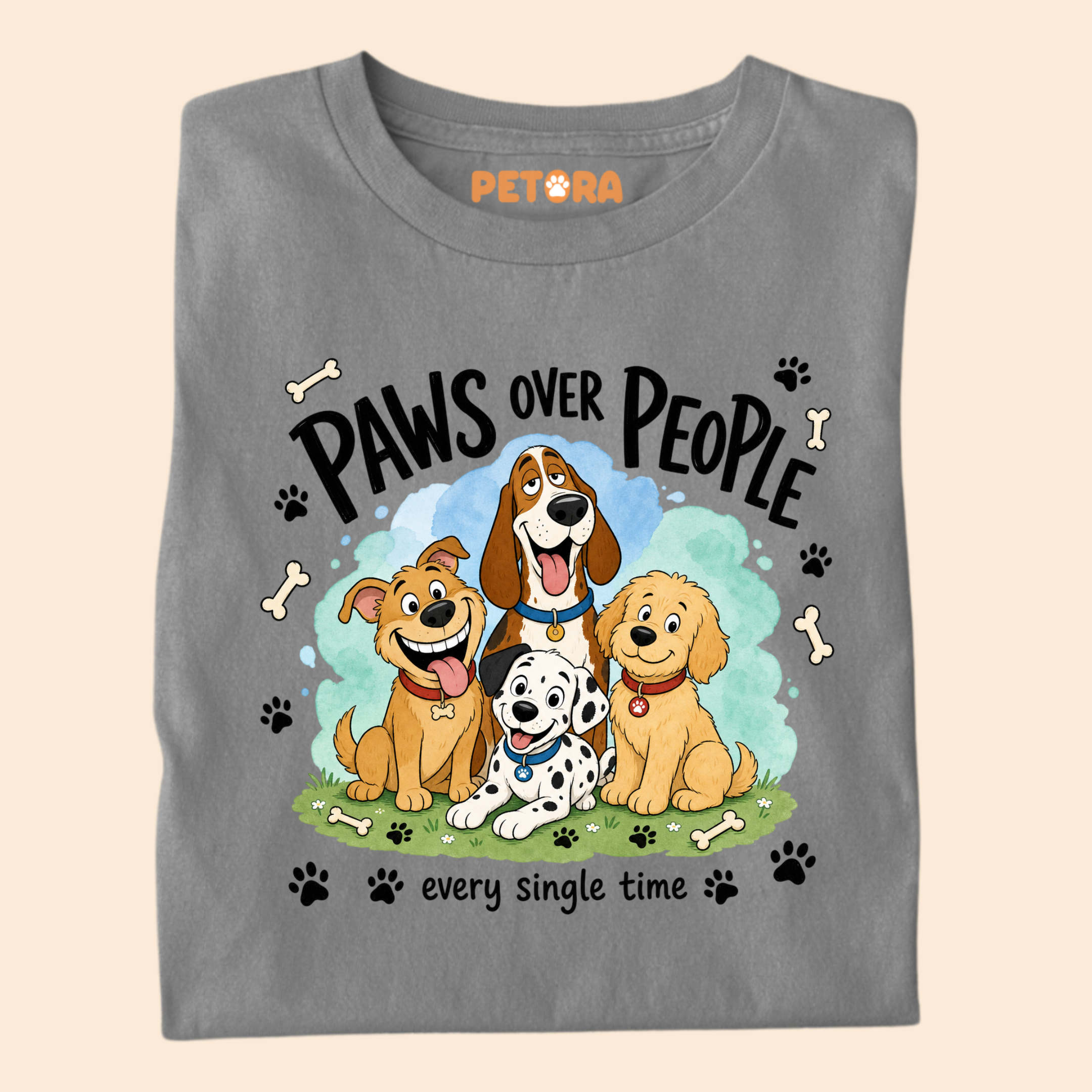 Paws Over People Dog T Shirt