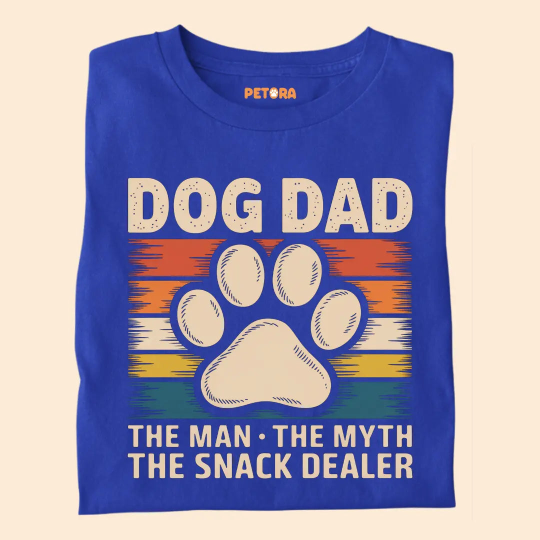 Dog Dad - The Man The Myth The Snack Dealer - Premium T-Shirt for dog Lovers