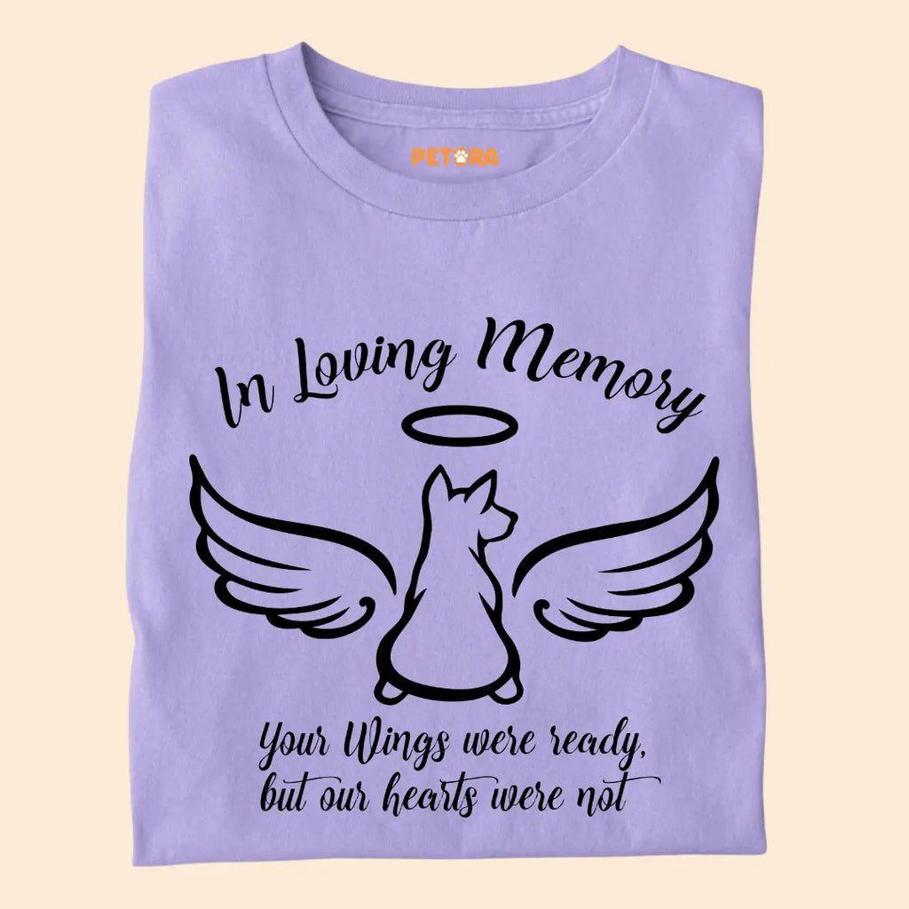 In Loving Memory – Pet Loss Tribute Premium Cotton T-Shirt for Dog Lovers