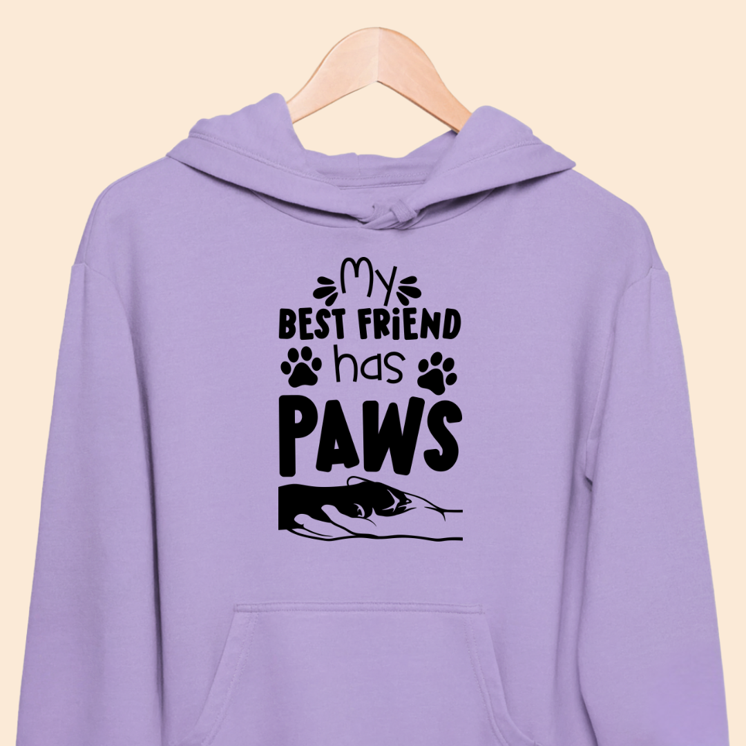 My Best Friend Has Paws - Cute Pet Lover Premium Unisex Hoodie