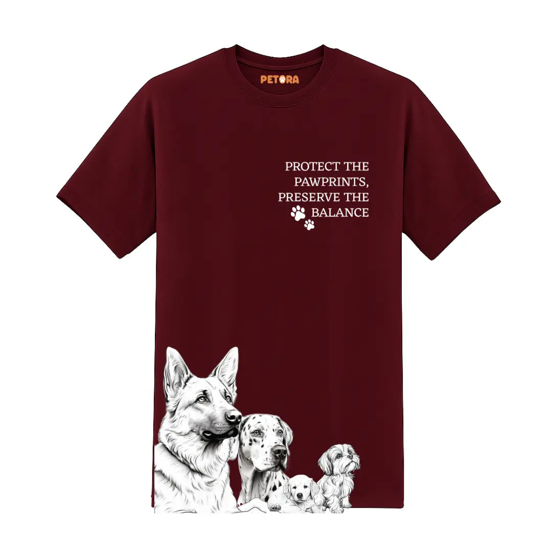 Preserve The Pawprints Protect The Balance Premium T-Shirt for Dog Lovers