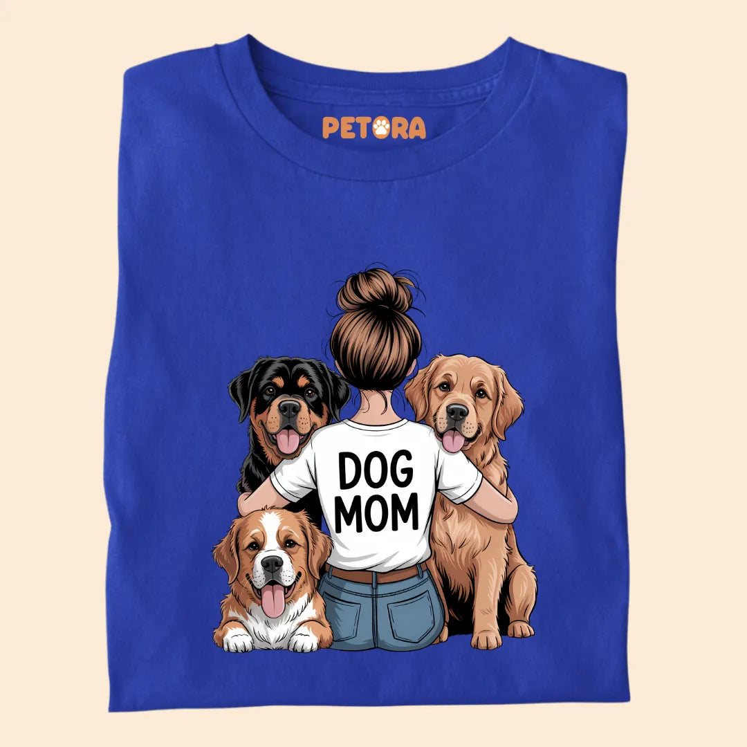 Dog Mom With Three Kids Premium T-shirt for Pet Lovers