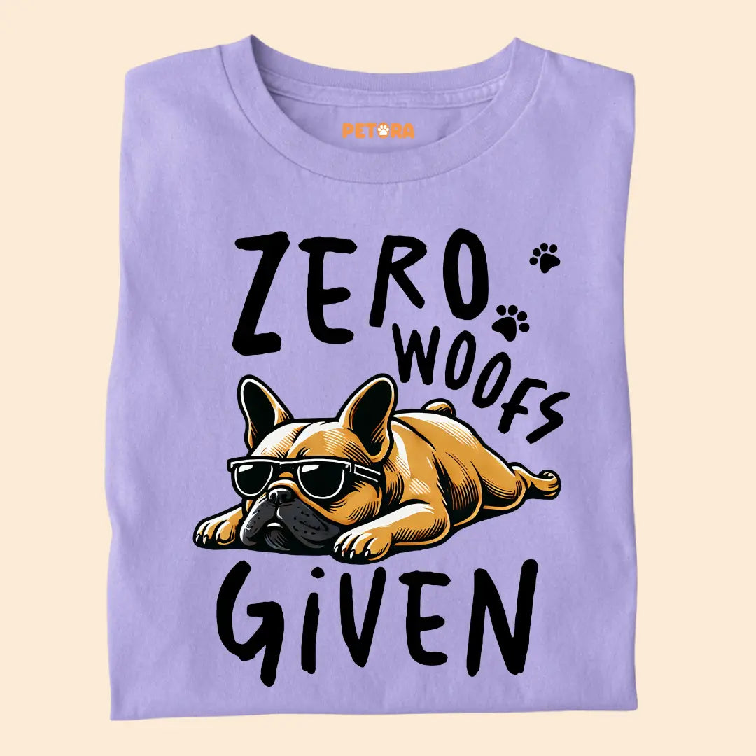 Zero Woofs Given Premium T-Shirt for Dog Lovers