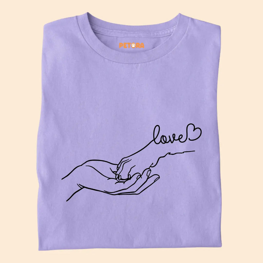 Dog is my Love - Paw Connection - Premium Unisex T-shirt for Pet Lovers