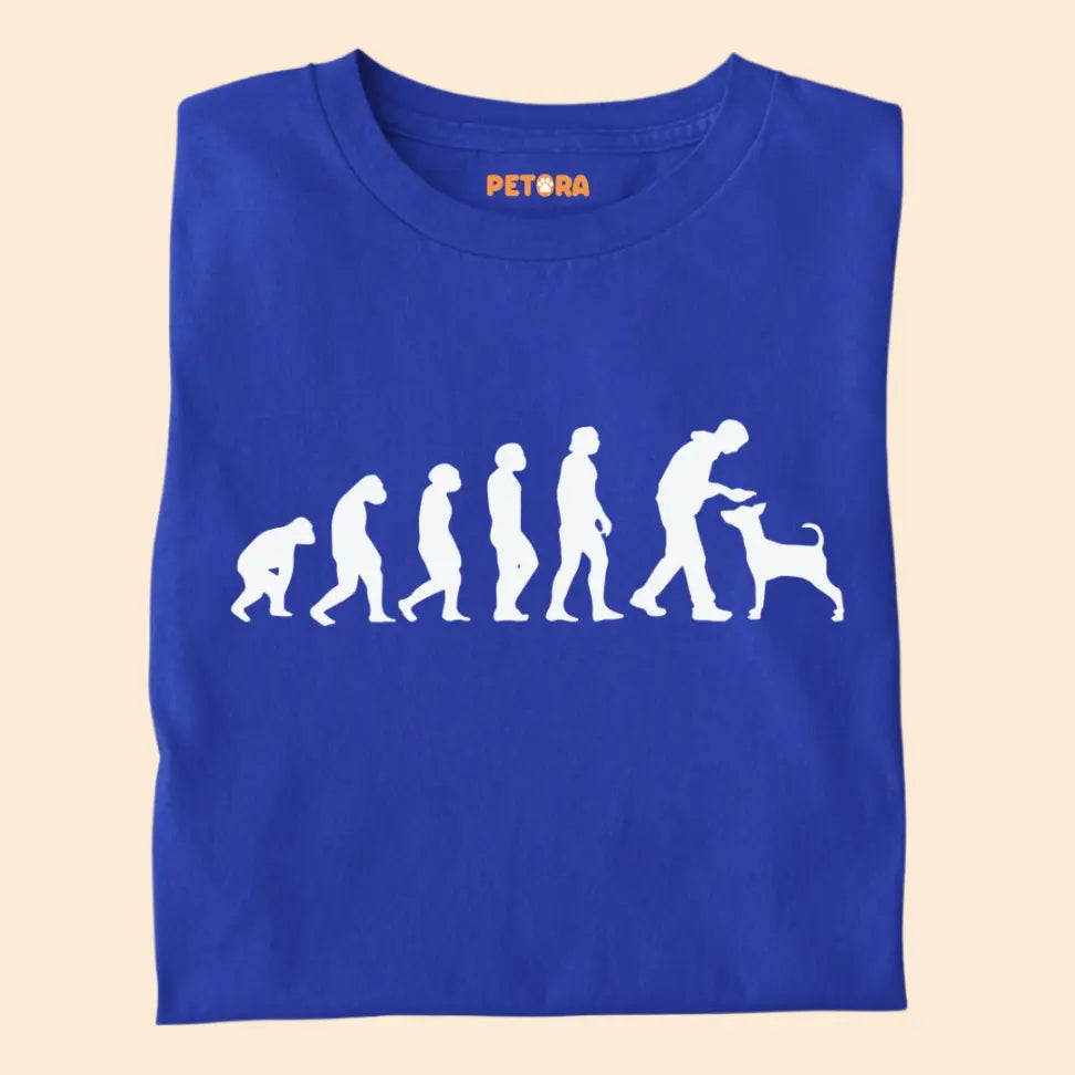 Dog Lover Evolution - Funny Pet Lover Premium Unisex T-Shirt