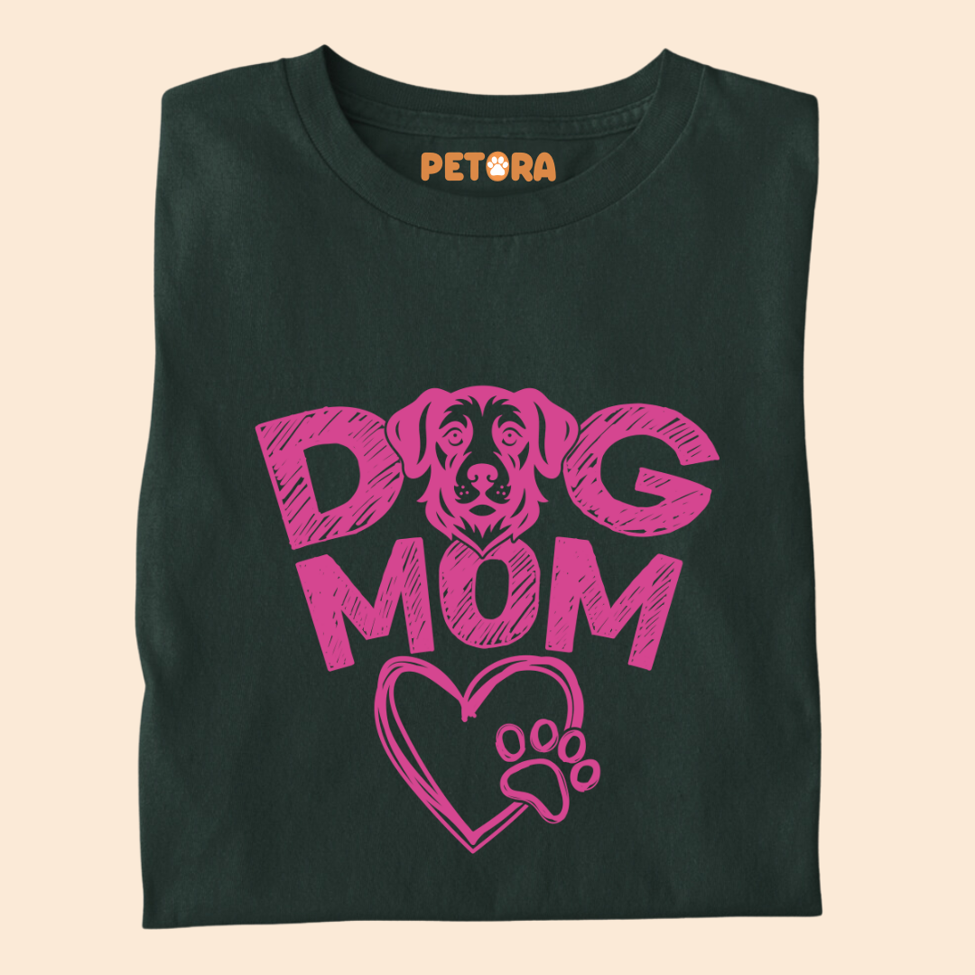 Dog Mom Heart Premium T-shirt for Women