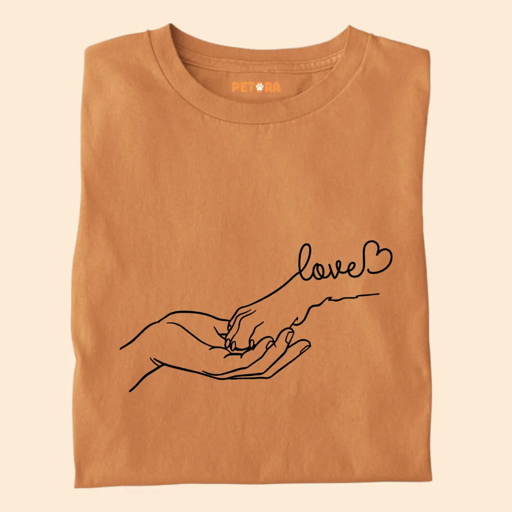 Dog is my Love - Paw Connection - Premium Unisex T-shirt for Pet Lovers