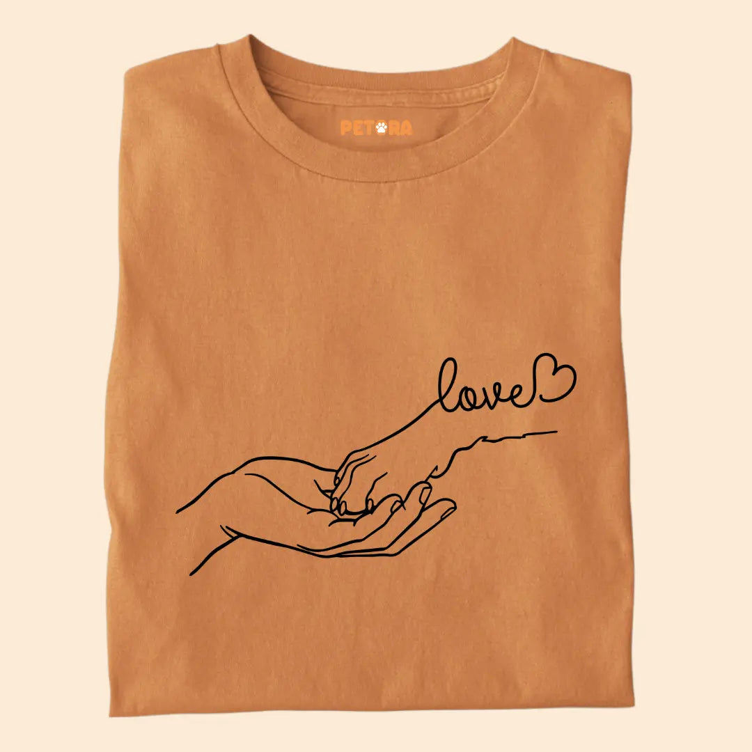 Dog is my Love - Paw Connection - Premium Unisex T-shirt for Pet Lovers