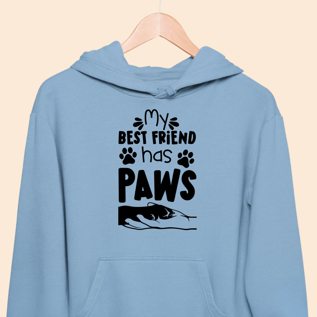 My Best Friend Has Paws - Cute Pet Lover Premium Unisex Hoodie