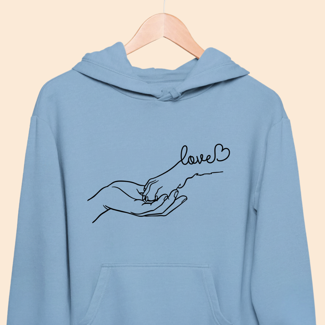 Dog is my Love - Paw Connection - Premium Unisex Hoodie for Pet Lovers