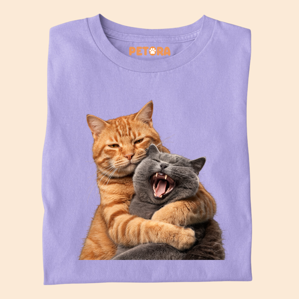 Cat Fight with Smile T Shirt