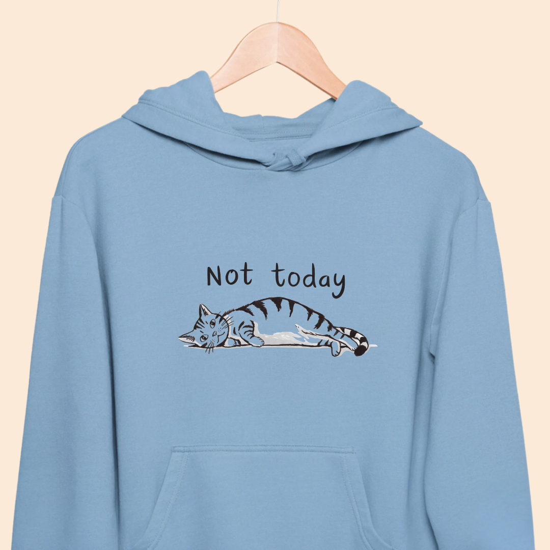 Not Today - Lazy Cat - Premium Unisex Hoodie  for Pet Lovers