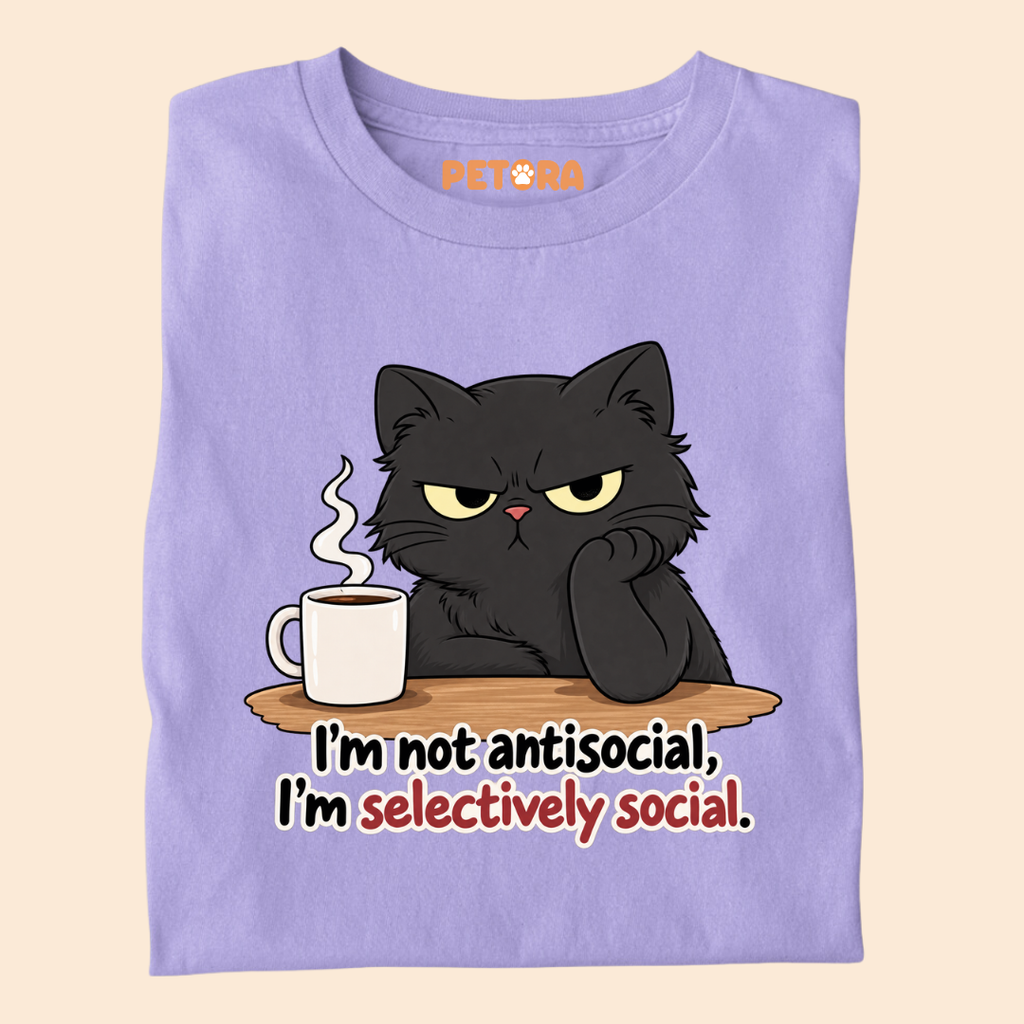I’m Not Antisocial I’m Selectively Social T-Shirt