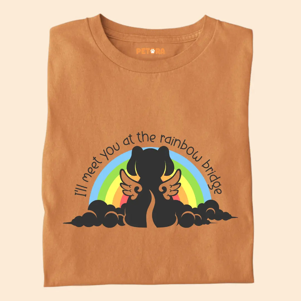 I'll Meet You At The Rainbow Bridge Premium T-Shirt for Dog Lovers