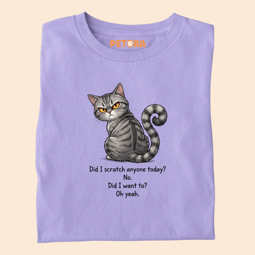 Did I Scratch Anyone Today Cat T-Shirt