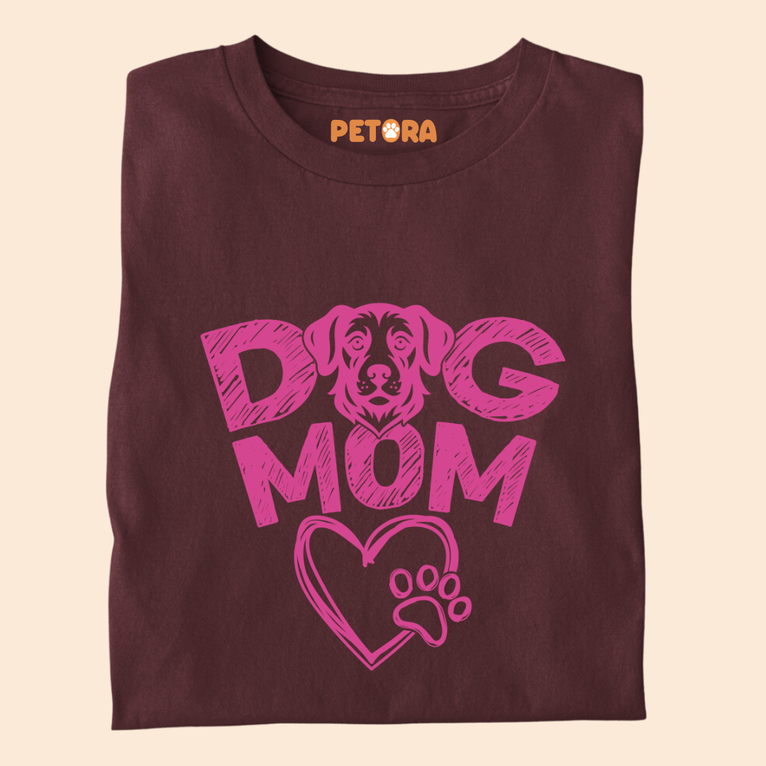 Dog Mom Heart Premium T-shirt for Women