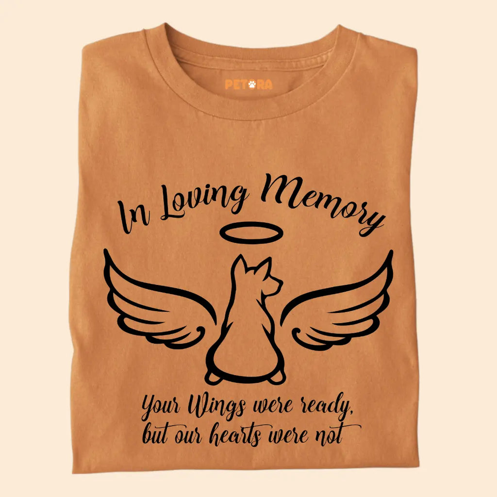 In Loving Memory – Pet Loss Tribute Premium Cotton T-Shirt for Dog Lovers