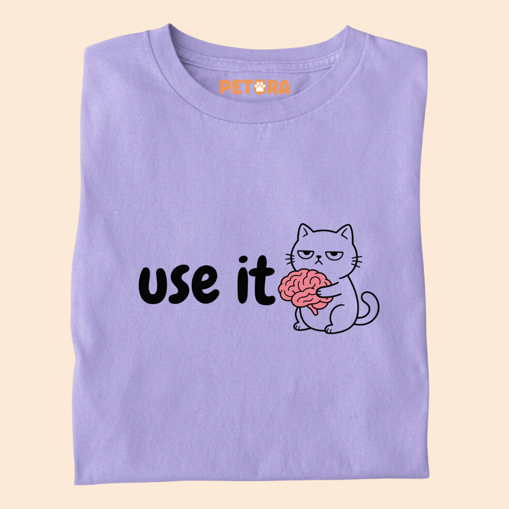 Use It Funny Brain Cat T-Shirt