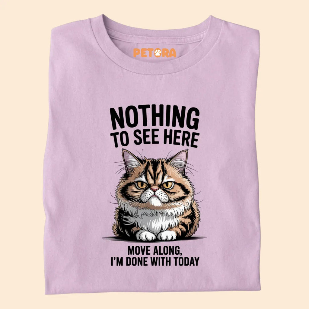 Nothing To See Here Funny Cat Premium T-shirt