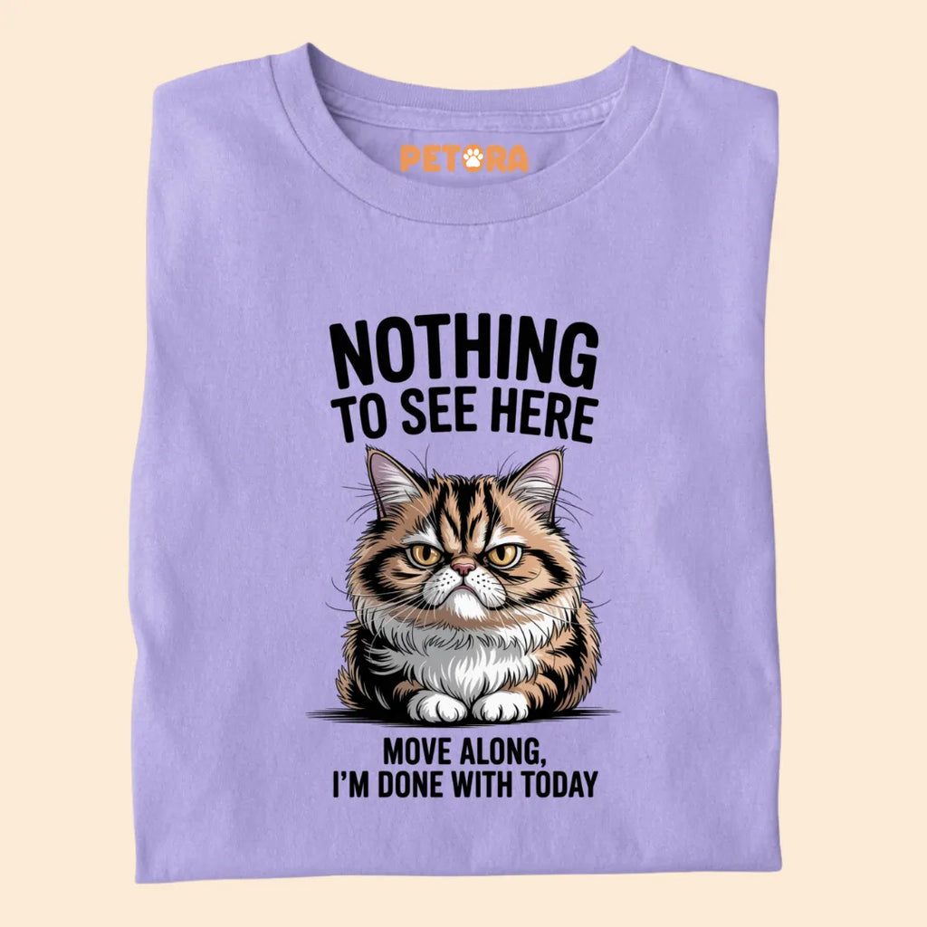 Nothing To See Here Funny Cat Premium T-shirt