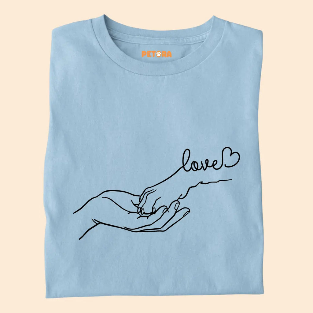 Dog is my Love - Paw Connection - Premium Unisex T-shirt for Pet Lovers