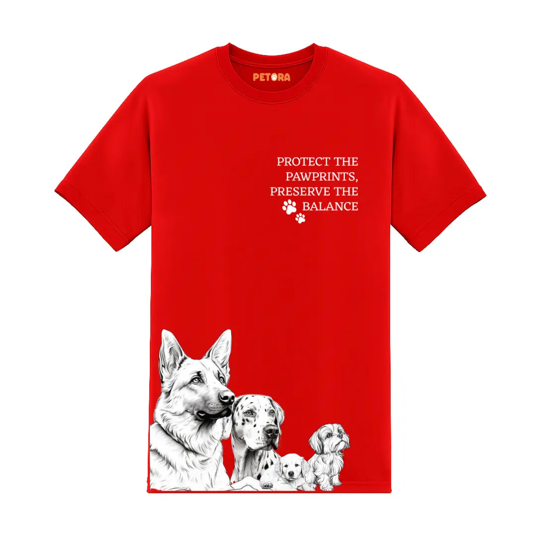 Preserve The Pawprints Protect The Balance Premium T-Shirt for Dog Lovers
