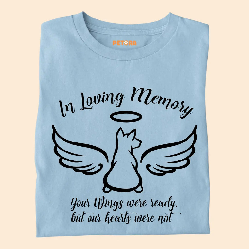 In Loving Memory – Pet Loss Tribute Premium Cotton T-Shirt for Dog Lovers