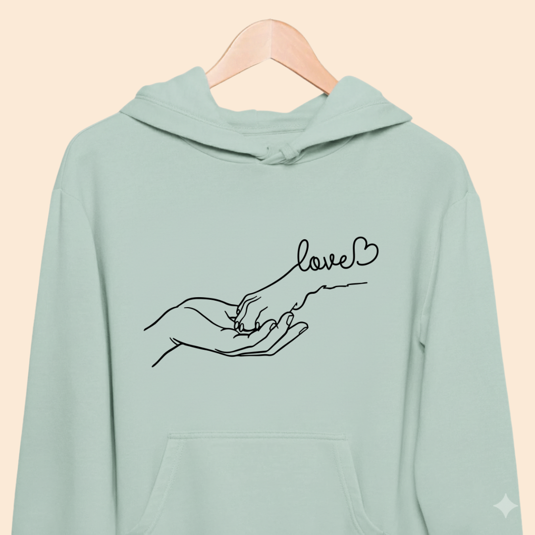 Dog is my Love - Paw Connection - Premium Unisex Hoodie for Pet Lovers