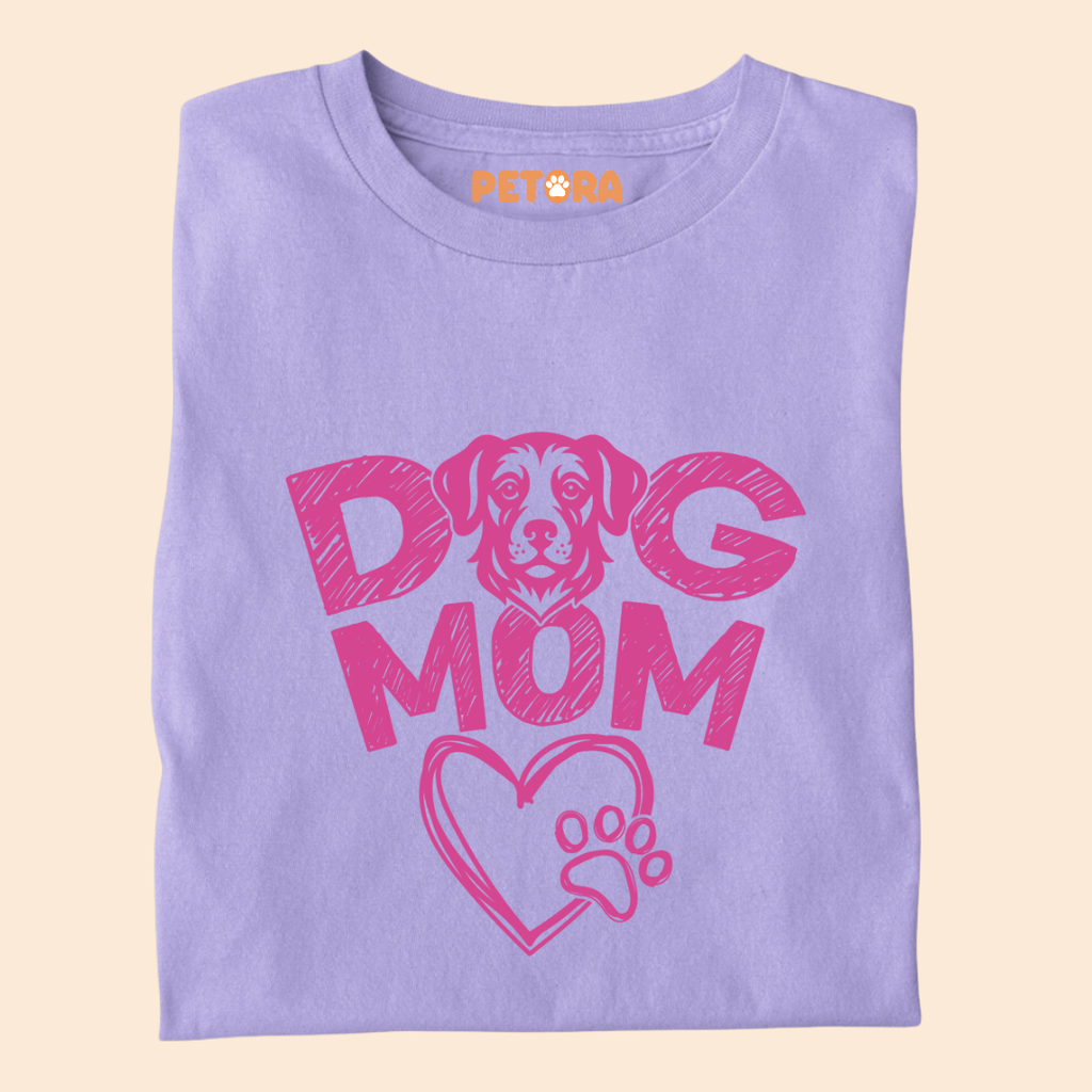 Dog Mom Heart Premium T-shirt for Women