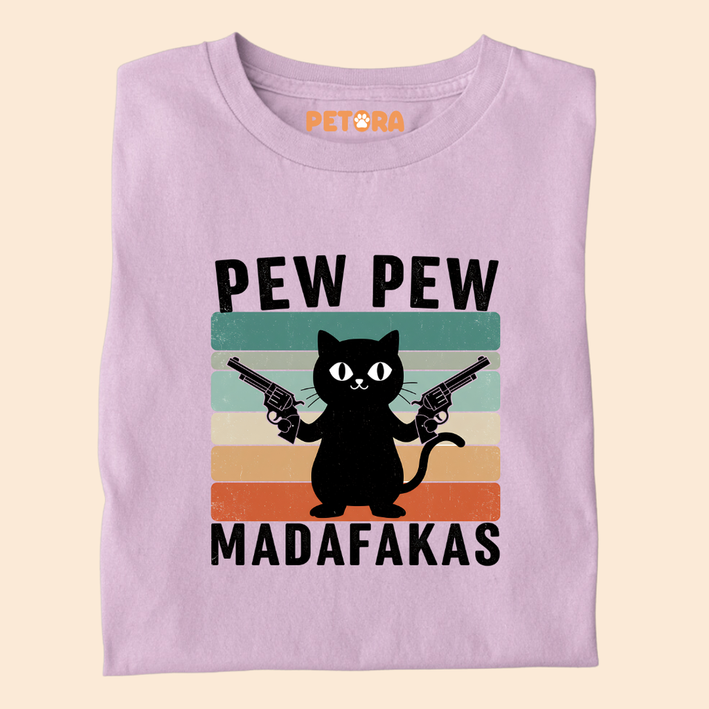 Pew Pew Cat Meme T Shirt