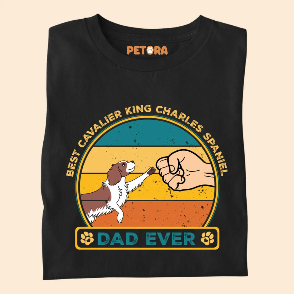 Best Cavalier King Charles Spaniel Dad Ever Premium T-shirt for Pet Lovers