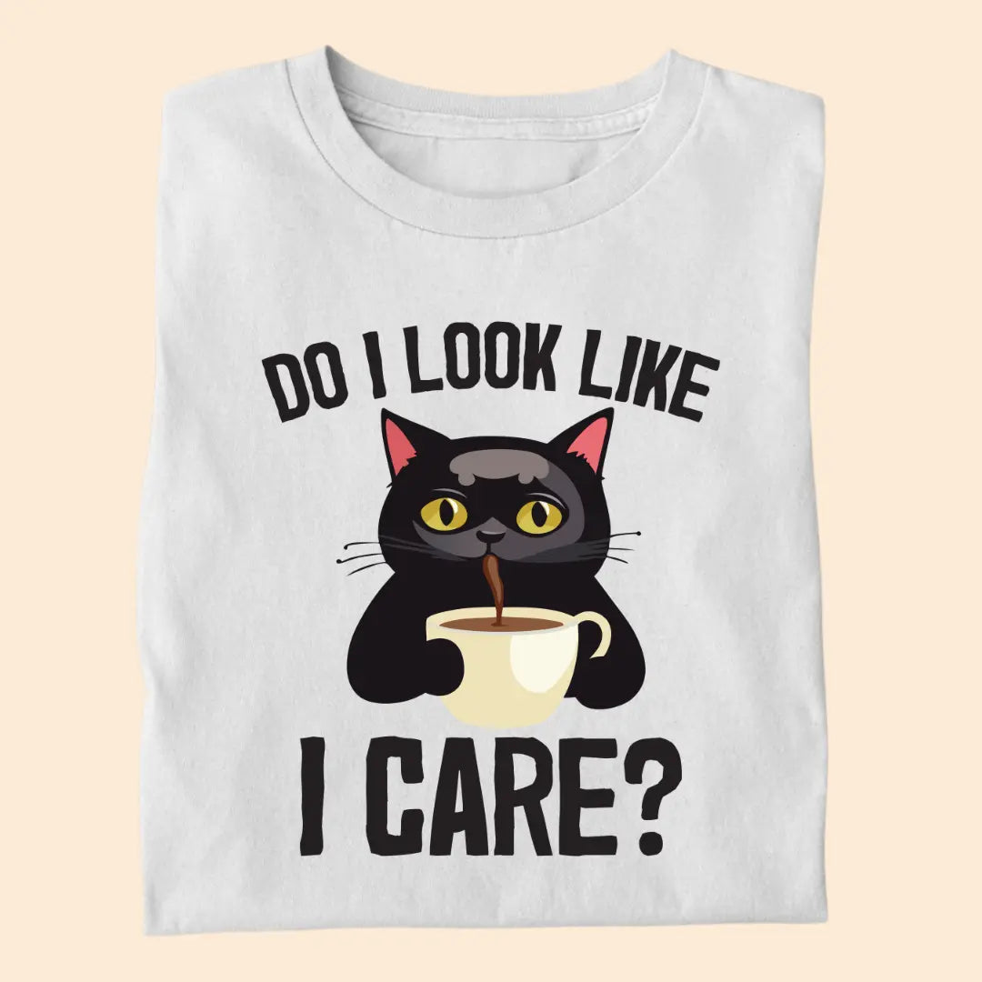 Do I Look Like I Care? - Premium Unisex T-Shirt for Cat Lovers