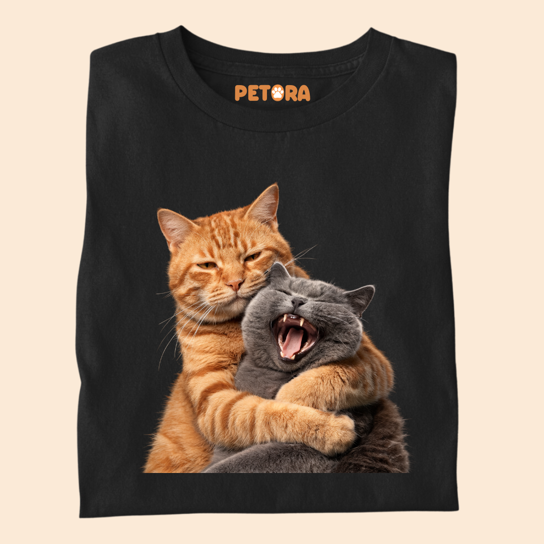 Cat Fight with Smile T Shirt