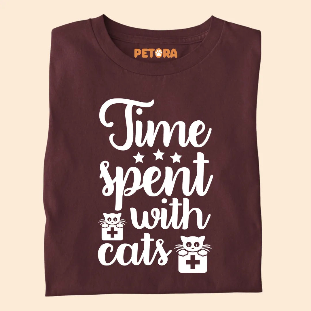Time Spent With Cats Premium T-shirt