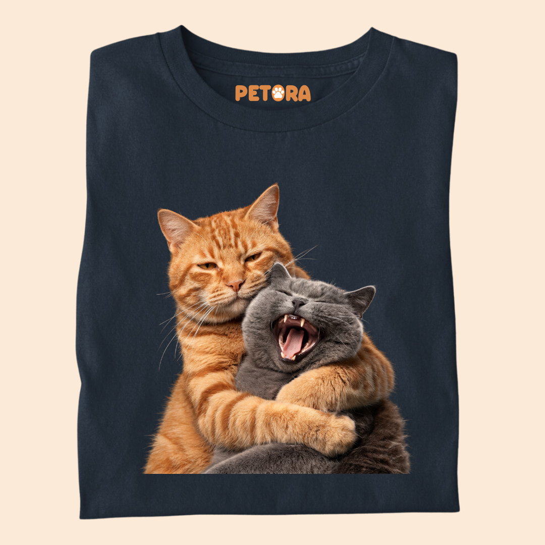 Cat Fight with Smile T Shirt