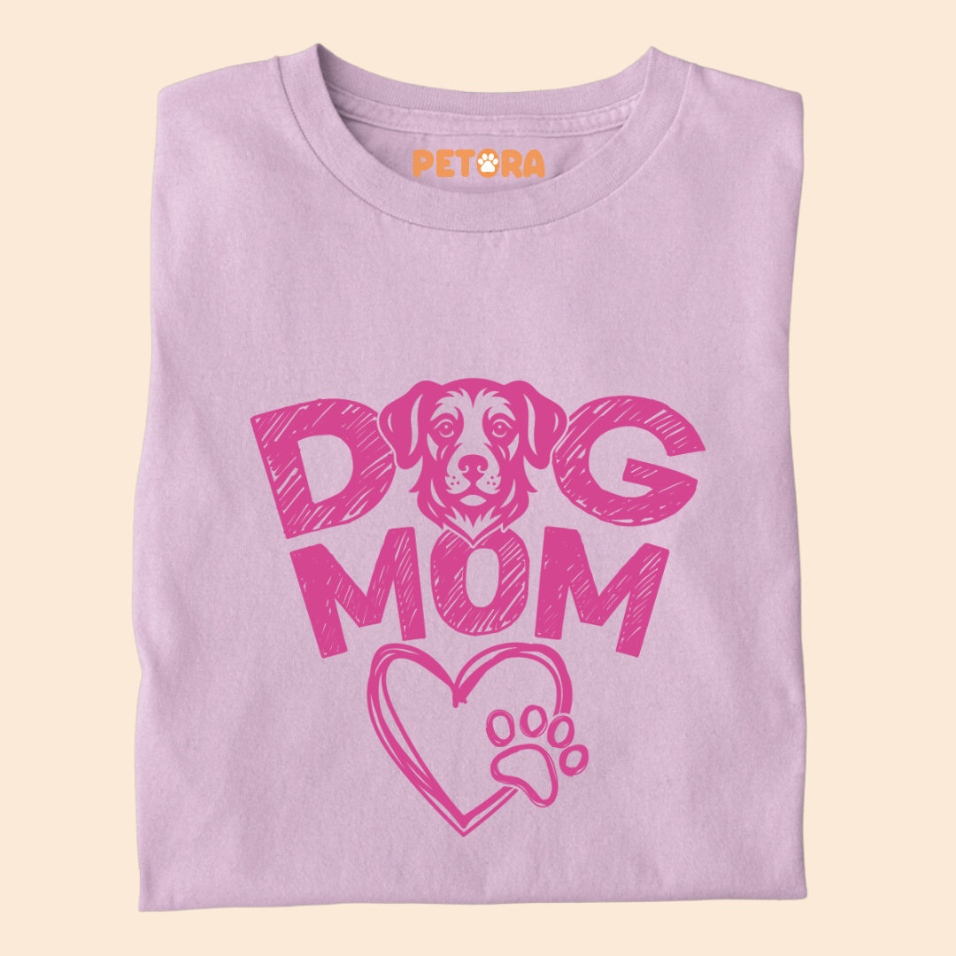 Dog Mom Heart Premium T-shirt for Women